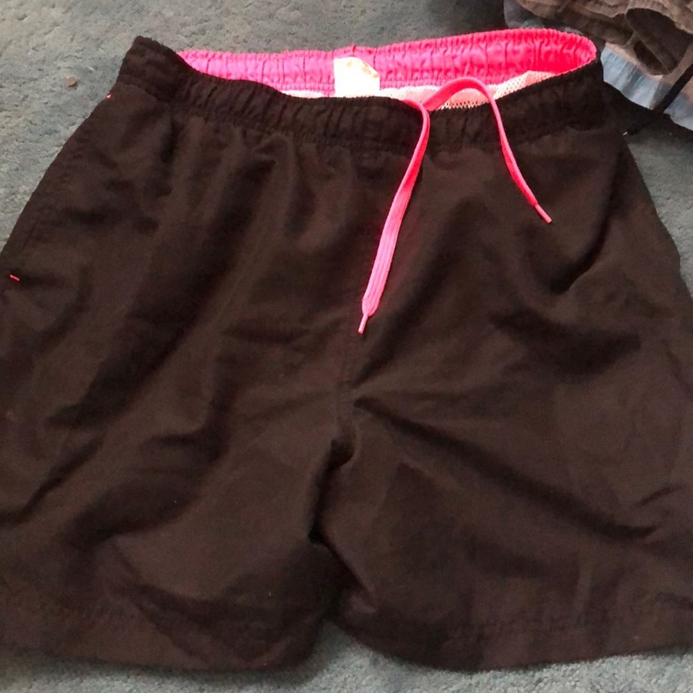 Black/Pink Swim Shorts
